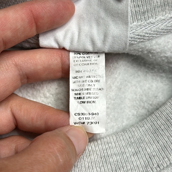 Champion Rever Weave UW Green Bay Crewneck Gray Sweatshirt Small - Picture 8 of 10